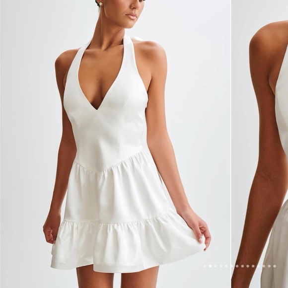 Meshki White Ruffle Mini Dress - Picture 2 of 9